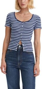 Женский топ Levi's Britt с застежкой спереди (также доступен в размере Plus), (New) Fruity Stripe Naval Academy