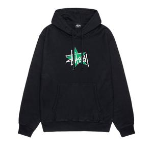 Худи Stussy Star, пигментированный черный цвет