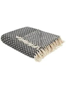 Пуховое одеяло Beliani Kuschel CHYAMA, черный/белый