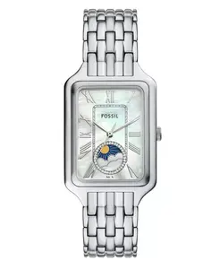 Женские часы Raquel Sun Moon с многофункциональным циферблатом, из нержавеющей стали, 29 мм Fossil