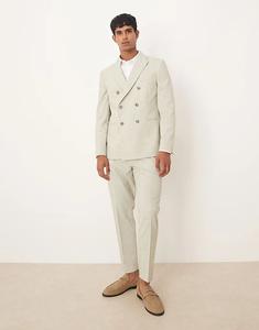 Зауженные брюки ASOS DESIGN светло-зеленого цвета