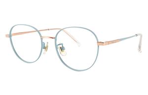 MUZU Унисекс овальные очковые оправы из сплава, Light blue l rose gold-C16 with 0 degree anti-blue light lenses