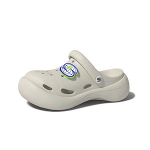 CHIKOKU Вейв S Лого Клоги Стильные Сандалии Унисекс - Малый Циркон Белый, цвет Small Zircon White