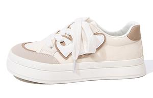 Кеды, скейтборд обувь женская низкая бежевая Feiyue