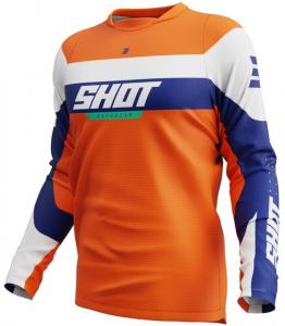 Мотокроссовая майка Shot devo league, Orange/Blue