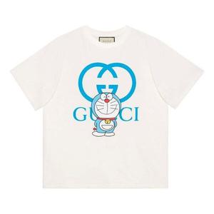 Футболка GUCCI x Doraemon Oversized T-shirt 'White Blue', белый
