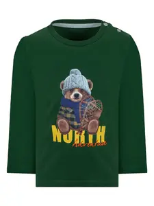 Толстовка с графичным принтом Lapin House, зеленый