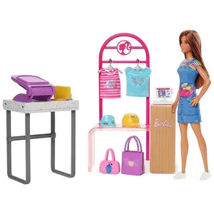 Детская кукла Barbie Boutique Design And Sell doll, прозрачный