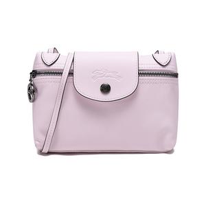 Сумка-планшет Le Pliage Leather через плечо на пояс, женская, нежно-розовый LONGCHAMP
