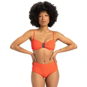 Nadora Quiksilver Женские плавки бикини с полным покрытием, оранжевый