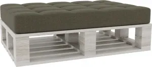 Подушки для поддонов, подкладки для поддонов, подушки сиденья, спинки, стеганые PFG (подушка сиденья 120x80, темно-зеленая)