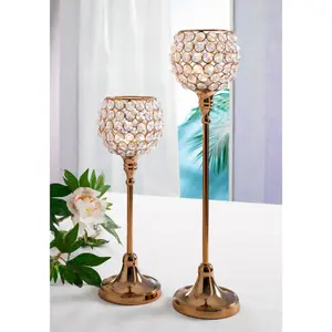 Подсвечник для дома «Кристалл» (набор, 2 шт.) Home Affaire, цвет kupferfarben