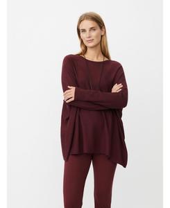 Женский вязаный свитер с длинными рукавами и круглым вырезом Masai Copenhagen, Tawny port