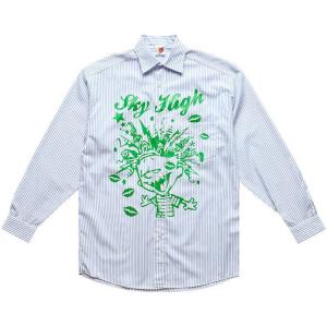 Рубашка Sky High Farm Workwear Mindblown Print Button Shirt, Blue