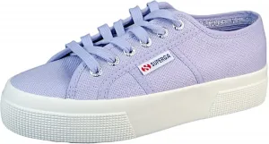 Кроссовки Superga 2740 Platform для мужчин и женщин - иконические итальянские теннисные кроссовки с дышащим верхом из ткани и нескользящей резиновой подошвой, фиолетовый