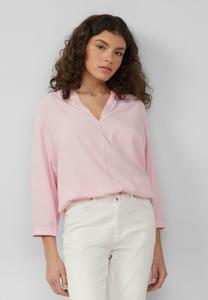 Блуза MIT RAFFUNG AN DER SCHULTER QS, светло-розовый