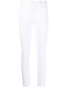 Прямые джинсы Fairest of Them All с завышенной талией MOTHER, белый