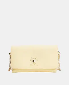 Женская мини-сумка кроссовер в кремовом цвете от Tommy Hilfiger, желтый