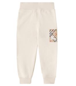 Хлопковые спортивные штаны Burberry Kids, Calico