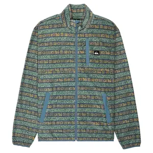 Флис Quiksilver No Destination full zip, зеленый