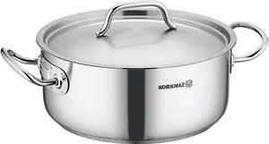 Кастрюля из нержавеющей стали Proline 24x14 см 6,2 л Korkmaz