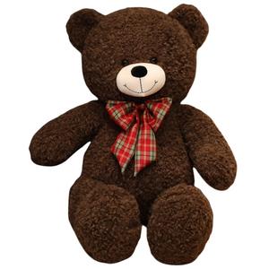 Плюшевая кукла мишка 80см/100см/130см высота Mise, темно-коричневый