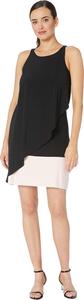 Женское трикотажное платье Tommy Hilfiger Colorblock Layer, Black/Ballerina Pink