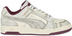 Мужские кроссовки PUMA Slipstream Lo Retro с шнуровкой, повседневные - белые