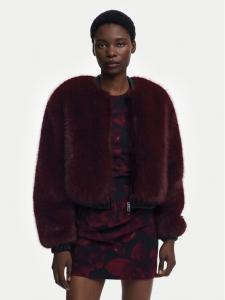 Меховое пальто relaxed fit Raspberry 25WWEW67 Desigual, красный