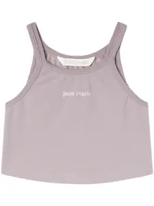Укороченный топ с логотипом PALM ANGELS, фиолетовый