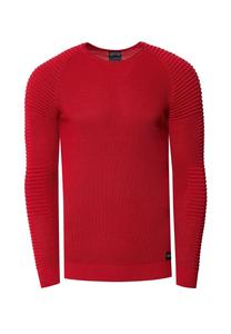 Пуловер с современным круглым вырезом RUSTY NEAL, красный