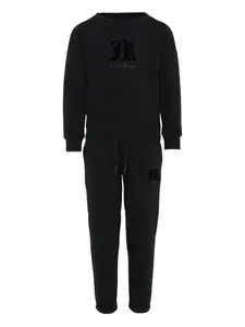 Спортивный костюм с логотипом и длинными рукавами John Richmond Junior, черный