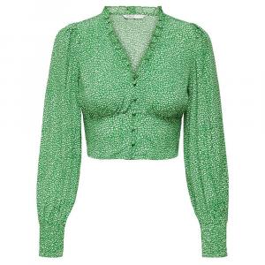 Футболка с длинным рукавом Only Leonora, зеленый