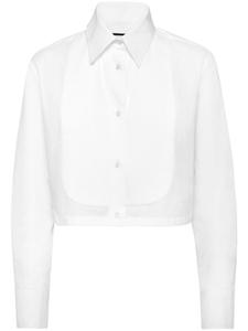 Укороченная рубашка Philipp Plein, белый