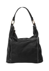 Шопер, натуральная кожа, сделано в Италии Cluty, черный