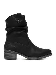 Женские ковбойские полусапоги Rieker из экокожи, черный