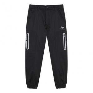 Классические хлопковые брюки с логотипом New Balance, черный