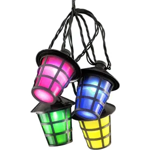 Гирлянда LED с 20 разноцветными фонариками, 20 холодными белыми диодами Konstsmide, черный