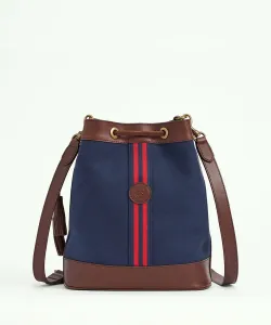 сумка-ведро из хлопчатобумажной ткани