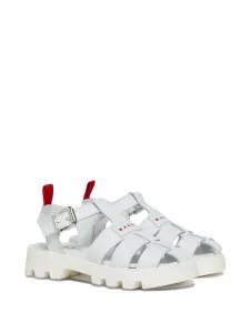 Босоножки с пряжкой Marni Kids, белый