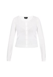 Вязаный кардиган faina Fashion Look, белый