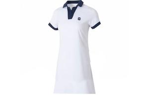 Skechers Женское платье с коротким рукавом ярко-белое