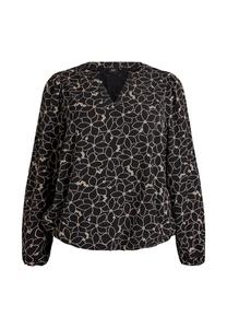 Блуза Zizzi LANGÄRMELIGE , Black W Birch/Black