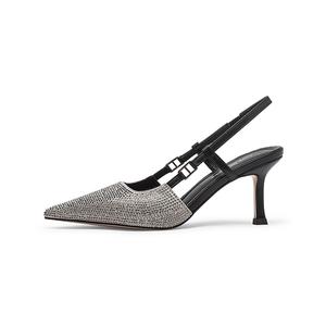 Тонкие каблуки на высоком каблуке для женщин Coup De Foudre, серый/черный