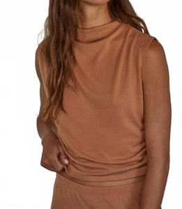 Лондонский топ в верблюжьем цвете By Together, коричневый