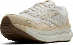 Женские кроссовки Brooks Ghost Max из замши и кожи нейтрального типа для бега и ходьбы, Star/Sand/Portabella