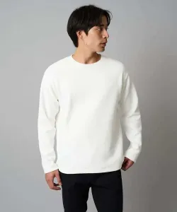 Пуловер с круглым вырезом и геометрическим жаккардовым узором Mole Avv, цвет White