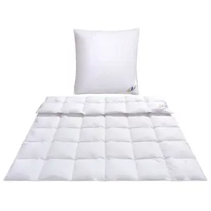 Комплект OBB пуховое одеяло + подушка, 80х80, нормальное, белый