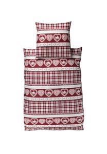 Постельное белье Mako-Satin Irisette, 135x200 см, красный