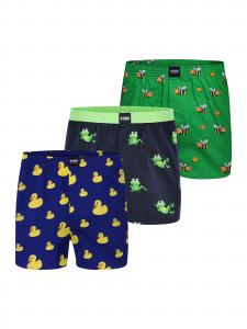 Happy Shorts Боксеры 'Motive' в синем, темно-синем, зеленом